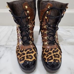 Michael Kors leopard size 9 boots